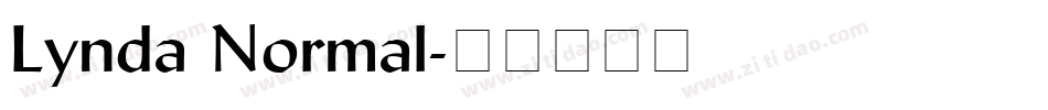 Lynda Normal字体转换